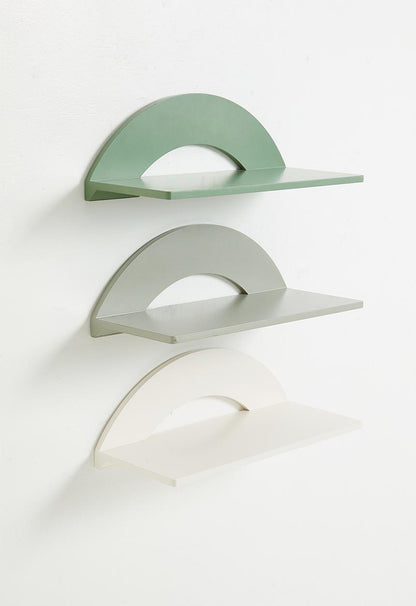 Sunrise shelf set of 3 - green 48cm x 20cm x 15.5cm