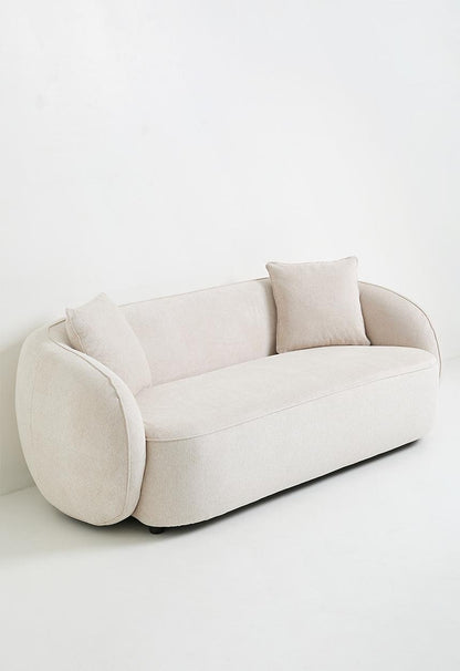 Max Curved 3 Seater Sofa - Oatmilk