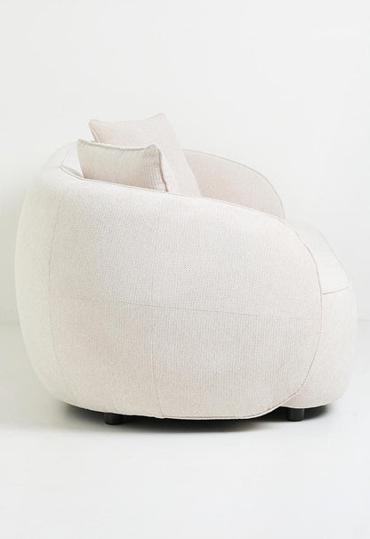 Max Curved 3 Seater Sofa - Oatmilk