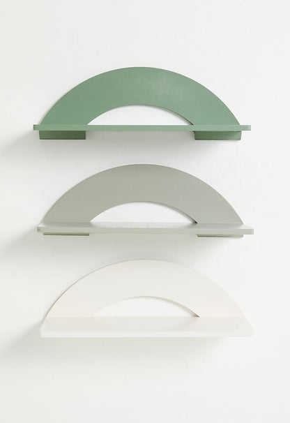Sunrise shelf set of 3 - green 48cm x 20cm x 15.5cm
