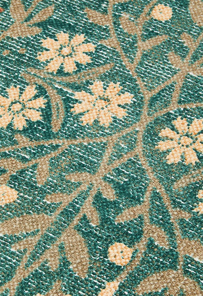 Floral Cotton Printed Rug Fatigue - 200 x 300