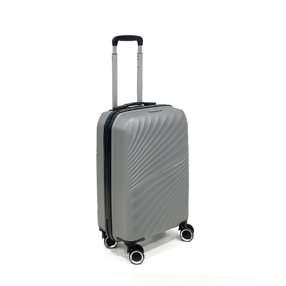 Travelwize Quartz Hard Shell Lightweight Spinner Luggage - Durable Suitcase - Silver - small