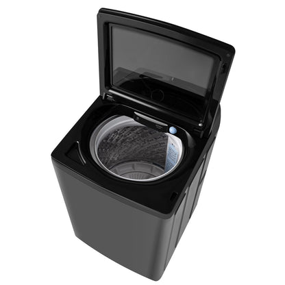 Hisense 22Kg Top Loader Washing Machine with DD Inverter-Premium Black - Infinite Series 5 Tide Wash Soft Close Door