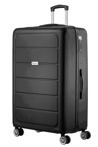 Travelwize Maple Hard Shell Spinner Luggage - Lightweight 4-Wheel Suitcase - Silver - 55 cm -