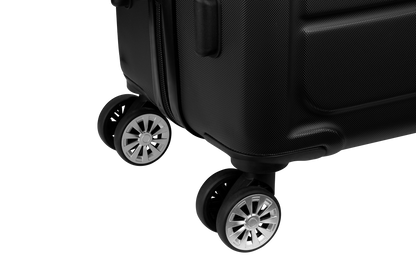 Travelwize Maple Hard Shell Spinner Luggage - Lightweight 4-Wheel Suitcase - Silver - 55 cm -