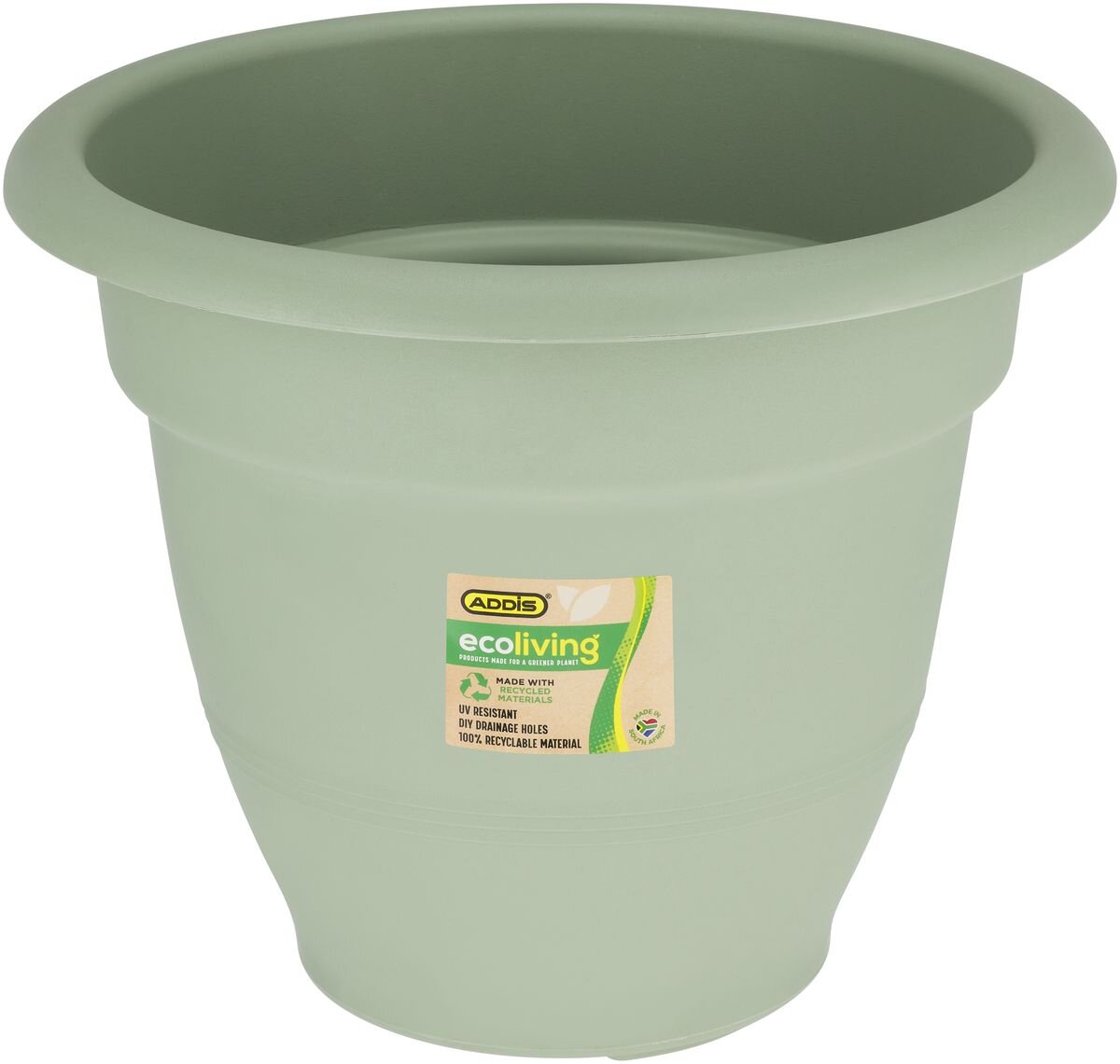 Addis - Venus Plant Pot - Eco Green - 44 cm - 100 Recycled Material