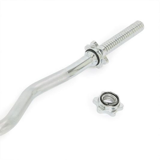 GetUp 1.2m Spinlock Standard Curl Bar Including Spinlocks