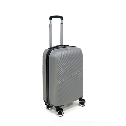Travelwize Quartz Hard Shell Lightweight Spinner Luggage - Durable Suitcase - Silver - small