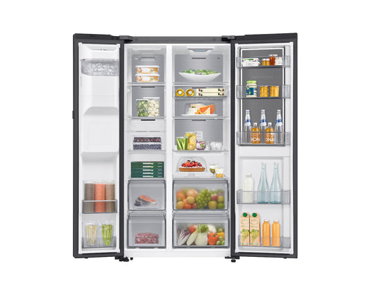 Samsung 609L AI Food Showcase Side By Side Fridge with Water Dispenser